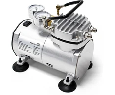 Wiltec aerografo kompresorius AS20W, 20 W, 4 bar, 23 l/min, be alyvos, 34202