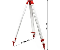 Wiltec aliumininis teleskopinis trikojis kryžminiams lazeriams 470–1625 mm, 51827