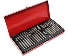 Wiltec antgalių rinkinys 40 vnt. su 1/2 ir 3/8 laikikliais, 30 ir 75 mm, 51365