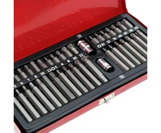 Wiltec antgalių rinkinys 40 vnt. su 1/2 ir 3/8 laikikliais, 30 ir 75 mm, 51365
