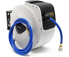 Wiltec automatinis suslėgto oro žarnos ritinys su 15 m PVC žarna 60327