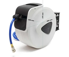Wiltec automatinis suslėgto oro žarnos ritinys su 15 m PVC žarna 60327
