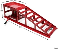 Wiltec automobilinė užvažiavimo rampa su hidrauliniu keltuvu, 2000 kg, 30267