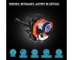 Wiltec benzininis lapų pūstuvas 1,7 AG, 165,6 km/h, 1,2 l bakas, modelis 61956