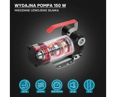 Wiltec dyzelino ir šildymo alyvos siurblys 150 W, 12 V, 40 l/min, modelis 50959