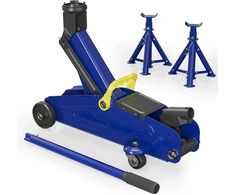 Wiltec hidraulinio domkrato ir 2 sulankstomų atramų rinkinys iki 2 t, 135–335 mm, 62812