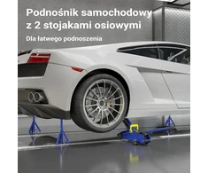 Wiltec hidraulinio domkrato ir 2 sulankstomų atramų rinkinys iki 2 t, 135–335 mm, 62812