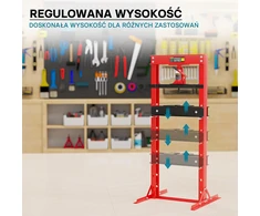 Wiltec hidraulinis dirbtuvių presas 12 t, reguliuojamas, 51257