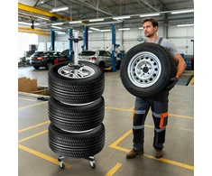 Wiltec mobilus padangų stovas iki 225 mm padangoms, 100 kg, 61326