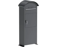 Wiltec pastatoma pašto dėžutė iš cinkuoto plieno su užraktu, 420 x 240 x 1020 mm, 63094
