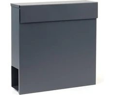 Wiltec pašto dėžutė V49 37 x 10.5 x 37 cm, antracitinė, rakinama, plieninė 60989