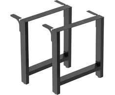 Wiltec plieninės stalo kojos 70 x 72 cm, 2 vnt., juodos, modelis 60847