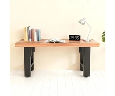 Wiltec plieninės stalo kojos 90 x 72 cm, juodos, 2 vnt., 200 kg, 60841