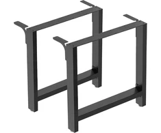 Wiltec plieninės stalo kojos 90 x 72 cm, juodos, 2 vnt., 200 kg, 60841