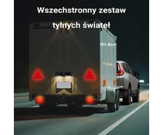 Wiltec priekabos galinių žibintų rinkinys su 13 kontaktų kištuku ir 5 m kabeliu, 62347