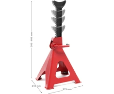 Wiltec reguliuojamo aukščio automobiliniai atraminiai stovai 6000 kg, 410–580 mm, 51459