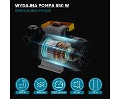 Wiltec savisiurbis kuro ir alyvos siurblys 550 W, 20–60 l/min, 230 V, 50958