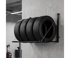 Wiltec sieninis padangų laikiklis 4 ratams iki 130 kg, 136 x 73 x 70,5 cm, 51484