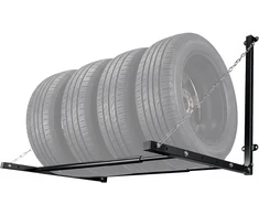 Wiltec sieninis padangų laikiklis 4 ratams iki 130 kg, 136 x 73 x 70,5 cm, 51484
