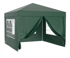 Wiltec sodo paviljonas 3 x 3 m su UV 50+ apsauga, nuimamomis sienelėmis ir langais 61801