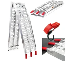 Wiltec sulankstoma aliumininė užvažiavimo rampa 220 cm, 340 kg, modelis 30108
