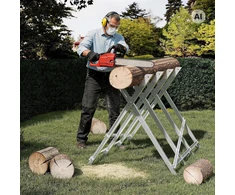 Wiltec sulankstomas malkų pjovimo stovas su 4 laikikliais, iki 100 kg, 63858