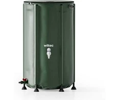 Wiltec surenkama lietaus vandens talpa 250 l, PVC 1000D, su čiaupu, 60 × 88 cm