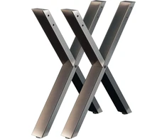 Wiltec X formos plieninės stalo kojos 72 x 60 cm, 200 kg, modelis 60864