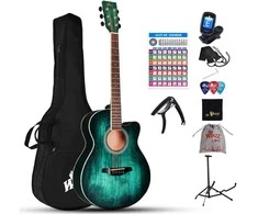 Winzz Plieninių stygų akustinė gitara pradedantiesiems