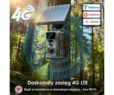 WOLFANG laukinės gamtos stebėjimo kamera 4G LTE, 2 K vaizdo įrašymas, 5200 mAh baterija, IP66, WT07