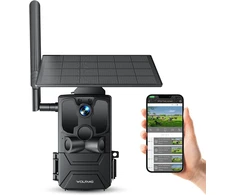 WOLFANG laukinės gamtos stebėjimo kamera su 4G LTE, saulės skydeliu, 2,5K, modelis WT04
