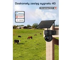 WOLFANG lauko stebėjimo kamera 4G, 2.5 K vaizdo įrašymas, saulės energija, naktinis matymas, WT08-UK-RKL