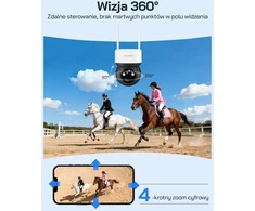 WOLFANG lauko stebėjimo kamera 4G LTE, saulės energija, 2K, naktinis matymas, PTZ, PIR jutiklis, IP66, WT08-WB
