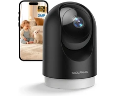 WOLFANG vidaus stebėjimo kamera Wi-Fi 2K su 360° PTZ ir automatiniu sekimu WS03B