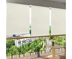 WOLTU lauko vertikali markizė 140 x 240 cm, smėlio spalvos, 4063425126775