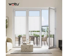 WOLTU plisuota langų roleta be gręžimo 100 x 130 cm, balta, 4250367022566