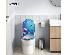 WOLTU tualeto sėdynė su lėto užsidarymo funkcija, ovali, duroplasto, 2512