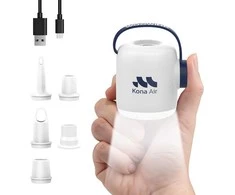 Woowind elektrinė nešiojama oro pompa 200 l/min, 2000 mAh, LED žibintas, mini, V05
