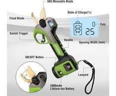 WORKPRO 12V akumuliatorinės elektrinės sodo žirklės W159048A