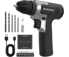 WORKPRO belaidžių suktuvų rinkinys 8 V, USB-C įkrovimas, 2000 mAh akumuliatorius, W122081A