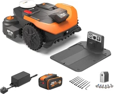 WORX vejapjovės robotas Vision Cloud 2WD su garažu, RTK navigacija, valdymas programėle, be ribinio laido, 1200 m²