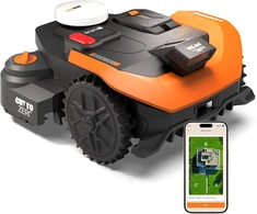 WORX vejapjovės robotas Vision Cloud 2WD, AI kliūčių aptikimas, VSLAM+RTK, 1800 m², WR318E