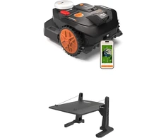 WORX vejapjovės robotas Vision Cloud WR304E 2WD su garažu, AI kliūčių aptikimas, 400 m², be laido
