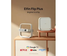 XGIMI nešiojamasis projektorius Full HD 1080p, 500 ISO lm, Google TV Elfin Flip Plus