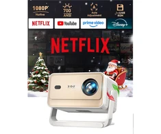 Xgody išmanusis projektorius 1080p 700 ANSI Wi-Fi 6 Bluetooth 5.4 N6Pro-FR