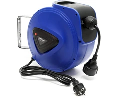 XPOtool automatinis kabelio būgnas 20 m, 1000/2300 W su 180° sieniniu laikikliu 62692