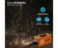 XPOtool skaitmeninis inverterinis suvirinimo aparatas 120 A MIG, MMA, FCAW ir TIG 64234