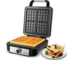 Sumuštinių keptuvas YASHE belgiškų vaflių keptuvė 1200 W, 4 vafliams, 5 skrudinimo lygiai SW-2130M