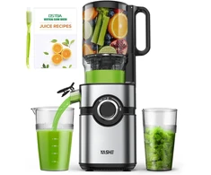 YASHE lėtaeigė sulčiaspaudė 200 W, 1,3 l, 12,7 cm anga ZM1910B