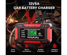 YDBAO automobilinis akumuliatoriaus įkroviklis 12 V 6 A